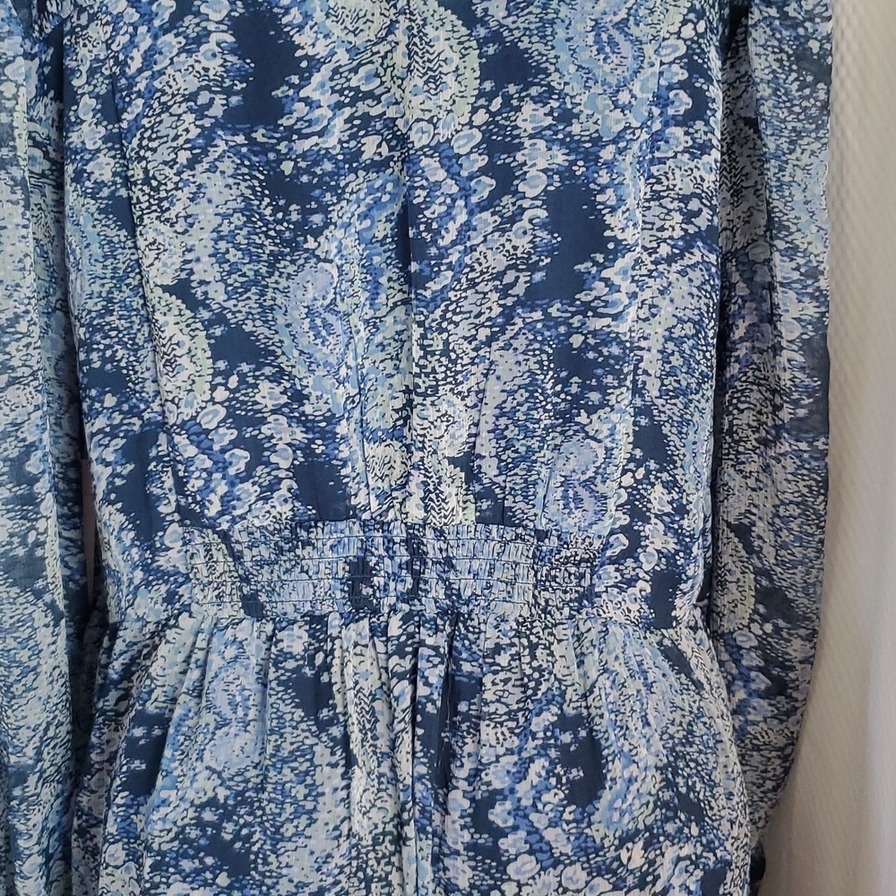 NWT Joie Parisian Paisley Printed Blue Boho Dress Size XXL - Picture 8 of 13